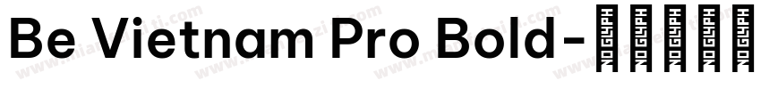 Be Vietnam Pro Bold字体转换